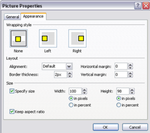 Picture Properties Screenshot